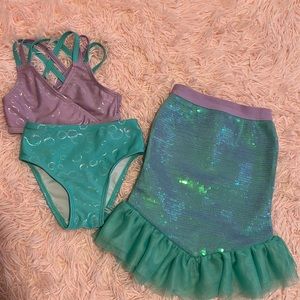 Little mermaid toddler bathing suit! (2T)